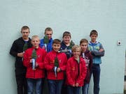 Die erfolgreichen Urner am Nachwuchsschwinget in Hitzkirch. (Bild: PD)