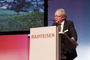 Verwaltungsratspräsident Markus Joos war mit dem Geschäftsjahr 2018 der Raiffeisenbank Appenzell Hinterland zufrieden. (Bild: Yann Lengacher)