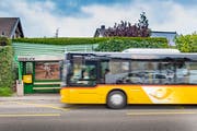 Die Berger können heute nur an der Haltestelle Seeblick in den Bus steigen. (Bild: Urs Bucher (29. April 2019))