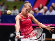 Viktorija Golubic musste beim Turnier in Rabat schon früh die Koffer packen (Bild: KEYSTONE/FR115 AP/DARREN ABATE)