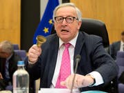 EU-Kommissionpräsident Jean-Claude Juncker bei der Sitzung des EU-Parlaments. (Bild: KEYSTONE/AP/VIRGINIA MAYO)