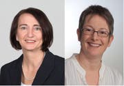 Eva Dal Dosso-Bartmann und Brigitta Engeli-Sager kandidieren für die Sekundarschulbehörde. (Bilder: PD)