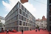 Die Raiffeisen-Zentrale in der Stadt St.Gallen. (Bild: Gaëtan Bally/Keystone (5. Juni 2018))
