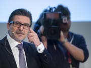 Swissgrid-CEO Yves Zumwald erklärte an der Bilanzmedienkonferenz in Aarau, dass die Schweiz unbedingt ein Stromabkommen mit der EU brauche. (Bild: Keystone/ENNIO LEANZA)