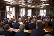 Landratssitzung am 27. Juni 2018 in Stans. (Bild: Corinne Glanzmann)