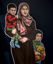 Eine fiktive Geschichte: Hayat Hamid flüchtet mit ihren Kindern in den Libanon. (Bild: Adriana Ortiz Cardozo)