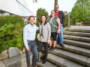 Der Vorstand der Genossenschaft Dorfmarkt Guntershausen: Roland Hollenstein, Iris Hertig, Patricia Brändle und Christian Götsch. Es fehlen Raphael Tarnutzer und Christian Köstli. (Bilder: Kurt Lichtensteiger)