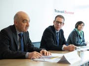 Vertreter von Travail.Suisse und dem Kaufmännischen Verband bezeichnen die AHV-Steuervorlage als «wichtigen Kompromiss» und empfehlen ein Ja am 19. Mai. (Bild: Keystone/PETER SCHNEIDER)