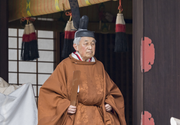 Der abtretende Japanische Kaiser Akihito während der Zeremonie zur Ankündigung seiner Abdankung im Kaiserpalast. (Bild: PD/Getty, Tokyo, 30. April 2019)