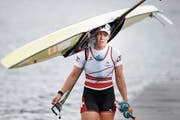 Alleingang der besten Schweizer Ruderin Jeannine Gmelin. (Bild: Robert Perry/EPA (Motherwell, 2. August 2018))