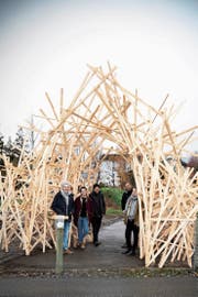 Die Vorstandsmitglieder sind (v. l.) Simon Tobler, Astrid Dörig, Pascal Graber, Roger Graf, Fiona Tobler. Es fehlt: Thomas Oesch. (Bild: Emil Fotografie)