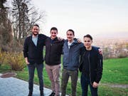 Der neue Vorstand: (v. l.): Thomas Wieser, Sandro Schefer, Dominic Gubelmann, Janik Schumacher. (Bild: pd)