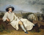 Tischbein malt Goethe als Dichterfürsten umgeben von Relikten der Antike, von welcher beide gleichermassen begeistert waren. (Bild: Getty)