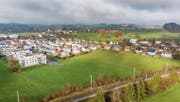 Die Wittenbacher Bettenwiese bleibt bis auf weiteres grün – die Baupläne gerieten mit dem aktuellen Gesetz in Konflikt. (Bild: Urs Bucher (Wittenbach, 29. November 2018))