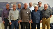 Sie setzten und setzen sich für den Verein Tixi Toggenburg ein: Werner Meile (Rücktritt), Walter Fischbacher (neu), Fredi Roth (Rücktritt), Fridolin Vetsch, Jack Fehr (Präsident), Werner Winteler, Eduard Wassmer (neu) und Coni Egger (von links). Bild: Peter Jenni