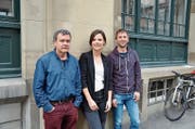 Ein Teil des Vorstandes der IG Kultur Ost: Peter Surber, Präsidentin Ann Katrin Cooper und Philip Stuber (von links). (Bild: Urs-Peter Zwingli)