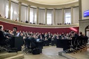 Der Luzerner Kantonsrat während der Sondersession zur Aufgaben- und Finanzreform (AFR) 18. (Bild: Nadia Schärli, Luzern, 18. Februar 2019)