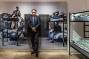 Mario Gattiker, Chef des Staatssekretariats für Migration, im Historischen und Völkerkundemuseum in St. Gallen. (Bild: Michel Canonica, St. Gallen, 5. April 2019)