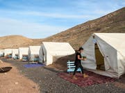 Airbnb-Zeltunterkunft im Westjordanland nahe der jüdischen Siedlung Alon. (Bild: KEYSTONE/EPA/JIM HOLLANDER)