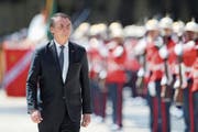 Liebt das Militär: Jair Bolsonaro bei einer Marine-Parade in Rio de Janeiro. (Bild: A. Lacerda/EPA; 7. März 2019)