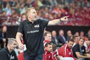 Warnt sein Team vor «heissen» Belgiern: Nationalcoach Michael Suter. (Bild: Urs Flüeler/Keystone (Zug, 28. Oktober 2018))