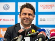 Uli Forte bei seiner Vorstellung als neuer GC-Trainer am Dienstag in Zürich (Bild: KEYSTONE/ENNIO LEANZA)