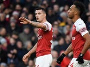 Granit Xhaka gibt auch bei Arsenal im Mittelfeld den Ton an (Bild: KEYSTONE/EPA/ANDY RAIN)