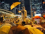 79 Tage mit Regenschirmen demonstriert: Nun sind neun Anführer der Bewegung in Hongkong schuldig gesprochen worden. (Bild: KEYSTONE/AP/KIN CHEUNG)