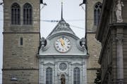 Die Hofkirche. (Bild: Dominik Wunderli, Luzern, 6. April 2019)