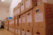 Riesig ist der Aktenberg zur Immboilienpleite Bad Rans. (Bild: Reinhold Meier)