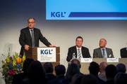 Bundesrat Guy Parmelin (SVP) fand lobende Worte für die Wirtschaft im Kanton Luzern Bild: Dominik Wunderli (Luzern, 1. Mai 2019)