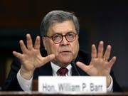 US-Justizminister William Barr am Mittwoch bei einer Anhörung vor dem US-Senat. (Bild: KEYSTONE/AP/ANDREW HARNIK)
