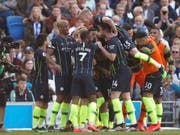 Manchester City feiert den zweiten Meistertitel in Folge (Bild: KEYSTONE/AP/FRANK AUGSTEIN)