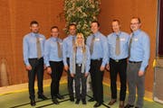 Der Vorstand des Feuerwehrverbandes Uri, von links: David Walther, Stefan Tresch, Pascal Ziegler, Mariette Ziegler, Fabian Tresch, Stefan Dahinden und Thomas Loretz. (Bild: Robi Kuster, Seedorf, 10. Mai 2019)