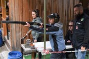 Franziska Wüthrich und Hans Arnold profitierten vom Kurs. (Bild: Georg Epp, Wassen, 11. Mai 2019)