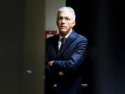 Bundesanwalt Michael Lauber vor der Anhörung bei den Geschäftsprüfungskommissionen (GPK) von National- und Ständerat. (Bild: KEYSTONE/ANTHONY ANEX)