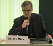 Präsident Roland Müller an der Generalversammlung des Urner Hauseigentümerverbandes. (Bild: PD)