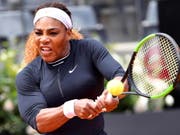 Serena Williams nahm am WTA-Premier-Turnier in Rom die erste Hürde (Bild: KEYSTONE/EPA ANSA/ETTORE FERRARI)