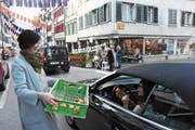 Lichtensteig: Angenehme Überraschung im morgendlichen Stau (Bild: Urs M. Hemm)