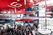 Blick in die neue Ausstellung «Die Schweiz fliegt». (Bild: Urs Flüeler / Keystone, Luzern, 16. April 2019)