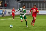 Kämpft mit «Leib und Seele» für den SC Kriens: Saleh Chihadeh (links). (Bild: Roger Grütter (Kriens, 9. März 2019))