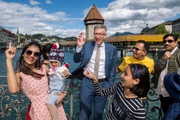 «Eindruck täuscht». Nur 20 Prozent von Luzerns Touristen seien in Gruppen unterwegs, so Martin Bütikofer, Präsident der Luzern Tourismus AG. (Bild: Eveline Beerkircher, 9. Mai 2019)