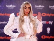 Der 19-jährige Bilal Hassani aus Frankreich erhofft sich beim diesjährigen Eurovision Song Contest in Tel Aviv gute Chancen. (Bild: KEYSTONE/EPA/ABIR SULTAN)