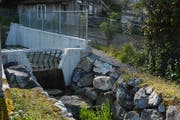 Hochwasserschutz in Kradolf: Der Bitzibach hat im Vorjahr ein Auffangbecken erhalten. (Bild: Georg Stelzner)