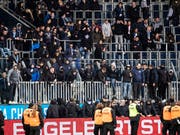 Die Swiss Football League sprach erste Sanktionen im Zusammenhang mit dem Spielabbruch bei Luzern gegen GC aus (Bild: KEYSTONE/ALEXANDRA WEY)