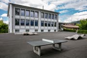 Das Schulhaus Kuonimatt in Kriens. (Bild: Philipp Schmidli, 1. Juni 2018)