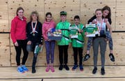 Die Grabser Delegation lief, warf und sprang am Wartauer Cup in Trübbach erfolgreich und sicherte sich vier Podestplätze, zwei von ihnen meisterten ihre Altersklasse. (Bild: PD)