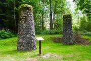 An diesem Platz im Bergell wurden 1795 zwei Brüder hingerichtet - Pferdediebe. (Bild: Thomas Widmer)