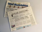 Sind bald nicht mehr amtliche Publikationsorgane der Stadt Wil: Die «Wiler Zeitung» und die «Wiler Nachrichten».
