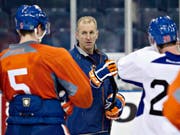 Ralph Krueger 2013 als Trainer der Edmonton Oilers (Bild: KEYSTONE/AP The Canadian Press/Jason Franson)